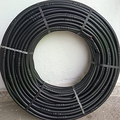 Suinga. PIPE schwarz 16mm mit selbstausgleichendem DROPS alle 50 cm. Spule 100 METER. Durchfluss 2,1 l/h. Rohrleitungen zur Tropfbewässerung in flachem oder unebenem Gelände von Suinga