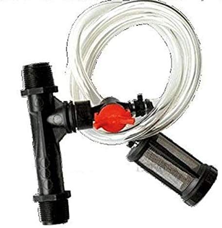 Suinga. Venturi-Injektor Dünger 25 mmØ 3/4. Durchfluss verstellbar von 12 bis 162 Liter Dünger. Arbeitsweise 1 A 5,5 bar Druck. Gewinde männlich 3/4 von Suinga