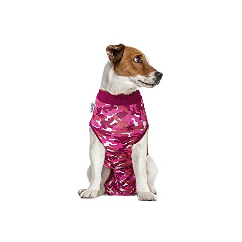 Suitical Recovery Suit Hund, S, Rosa Camouflage von Suitical