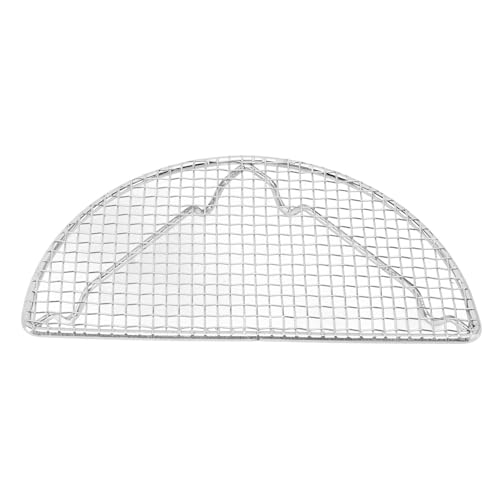 Abkühlgitter aus Edelstahl - Ofenfest & Hochtemperaturbeständig für Backen, Grillen und Kühlen(Großer Halbkreis 20cm) von Suixtil