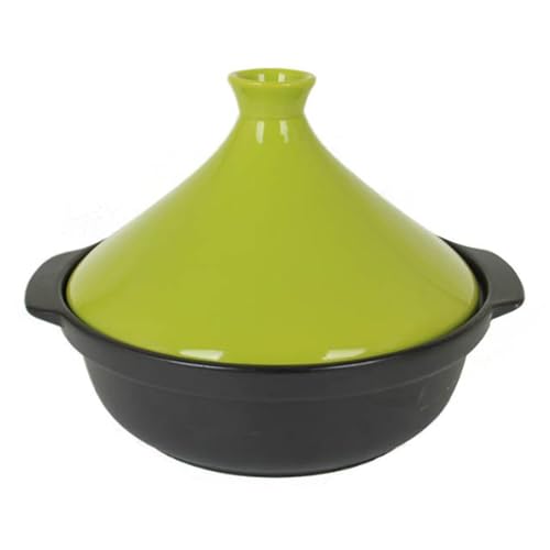Marokkanischer Mini Tajine Kochtopf aus Keramik, klein – Ideal für Kochen, Schmoren und als Herd Langsamkocher, grün(Grün,Big) von Suixtil