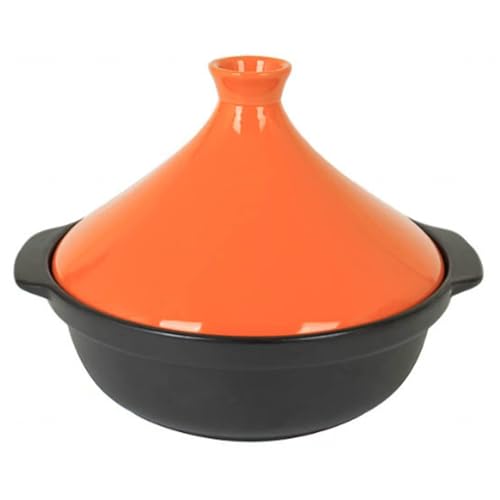 Marokkanischer Mini Tajine Kochtopf aus Keramik, klein – Ideal für Kochen, Schmoren und als Herd Langsamkocher, grün(Orange,S) von Suixtil