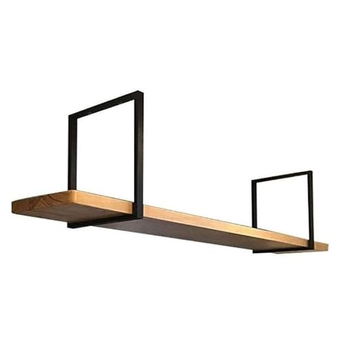 Suixtil Abgehängtes Deckentrennwandregal, Hängende Deckenregalhalterungen, Robustes Massivholz, Große Loft-Lagerregale, Geeignet for Küche/Bar/Restaurant(80 * 30 * 50cm) von Suixtil