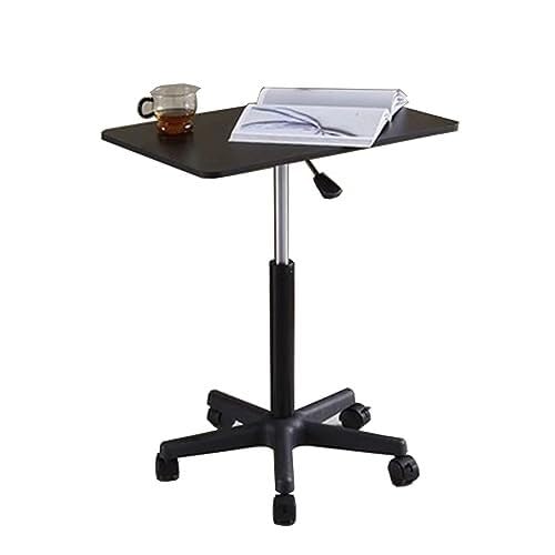 Suixtil Kleiner quadratischer Hebetisch mit Flaschenzug | Abnehmbarer Couchtisch fürs Homeoffice & Wohnzimmer | Nachttisch mit höhenverstellbarer Platte(B) von Suixtil