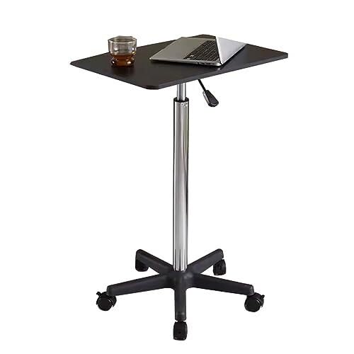 Suixtil Kleiner quadratischer Hebetisch mit Flaschenzug | Abnehmbarer Couchtisch fürs Homeoffice & Wohnzimmer | Nachttisch mit höhenverstellbarer Platte(C) von Suixtil