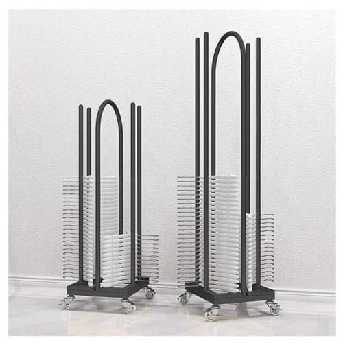 Suixtil Stapelbare Garderobenstange aus Metall mit Flaschenzug – eine platzsparende Lösung for Ihren Kleiderschrank oder Ihre Waschküche.(Nero,100x30x35cm) von Suixtil