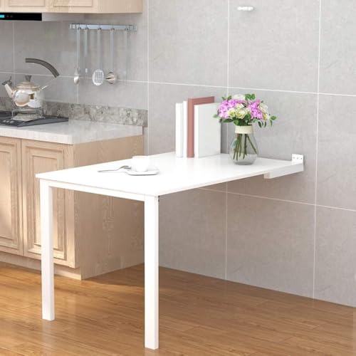 Suixtil Unsichtbarer, an der Wand montierter Klapptisch mit ausziehbarer Platte – Multifunktions-Werkbank for das Homeoffice und Esstisch for die Küche(80x50cm/32x20in) von Suixtil