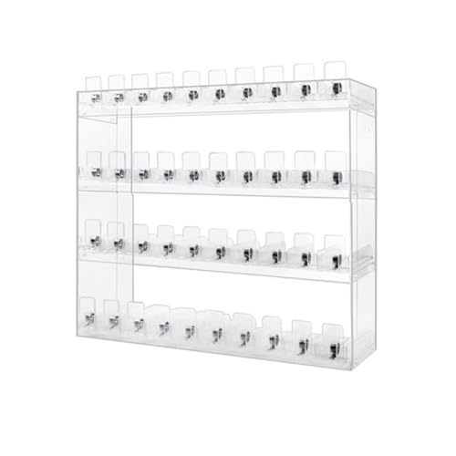 Suixtil Zigarettenregal, transparentes Acrylregal, automatische Zigarettenvitrine für Kaugummi, kleine Lebensmittel, Spielzeugregale(54.5 * 15 * 52.5cm) von Suixtil