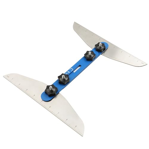 Sujurio 1 Set Teleskop-Treppenstufenlehre, Vorlage, Werkzeuge, Messwerkzeug, Holzbearbeitungszubehör, blau von Sujurio