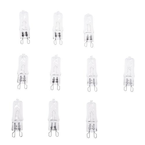 Sujurio 10 x G9 230V 40W Halogen Birnen Licht Lampe von Sujurio