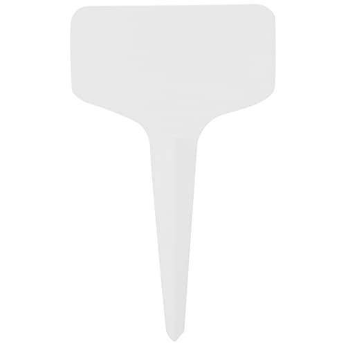 Sujurio 100 Stück Gartenetiketten Gartenarbeit Pflanze Klassifizierung Sortierschild Tag Ticket Kunststoff Schreibplatte Board Plug in Karte weiß von Sujurio