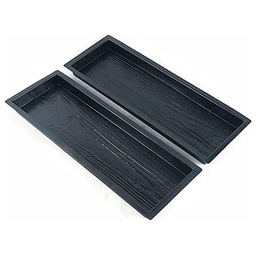 Sujurio Betonformen, Holzbrett-Form, Betonform, DIY-Kunststoff, Pflasterform, Garten-Trittsteinform, 2 Stück von Sujurio
