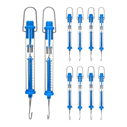 Sujurio Federwaage 5N transparent Federwaage Hängerohr Federwaage blau 10 Stück von Sujurio