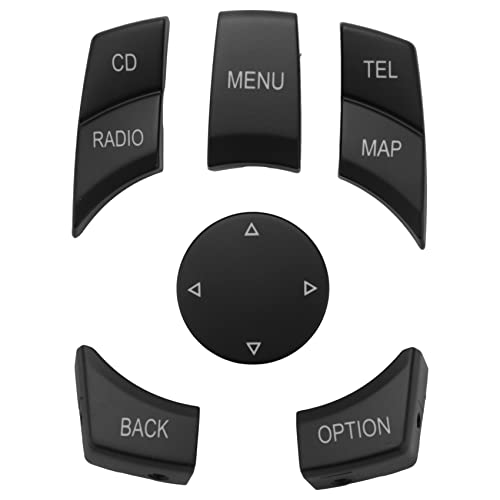 Sujurio Interieur Auto IDrive Multimedia Taste Menütaste für X1 X5 X6 E-Serie E87 E90 E91 E92 E60 E84 E70 E71 E72 von Sujurio