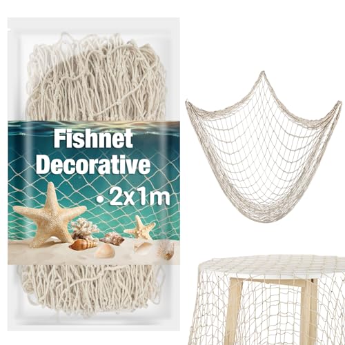 Fischernetz Deko Mesh Outdoor - Sukh Fischer Netz Maritim Fischernetz Netz Meeres Fisch Fishing Fischnetz Maritime Dekoration Outdoor Zum Aufhängen von Sukh