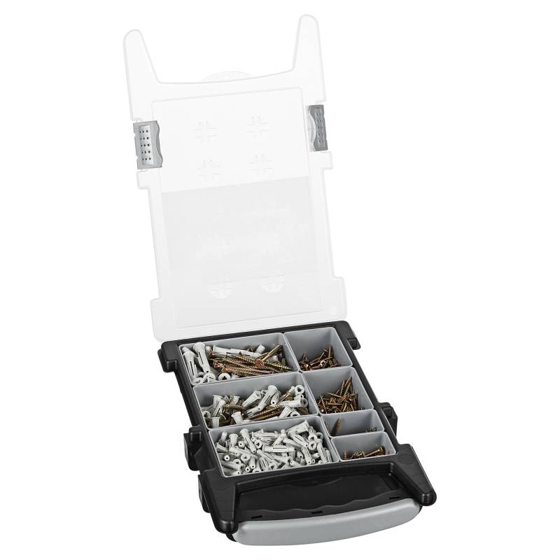 Suki Mixbox Spanplattenschrauben mit Dübeln Stahl verzinkt 3,5 - 8,0 x 25 - 60 mm 700 Stück von Suki