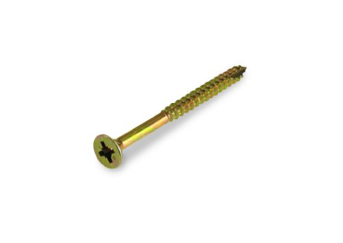 suki 200 Stück Spanplattenschraube Senkkopf 3,5 x 35 mm plus passiviert PZ2-Schneidkerbe Teilgewinde, 6011619 von Suki