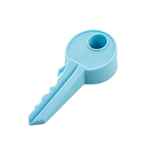 Sukisuki Türstopper-Keil aus Silikon/Gummi, Form: Schlüssel, für eine kindersichere Wohnung, Silikon, blau, Einheitsgröße von Sukisuki