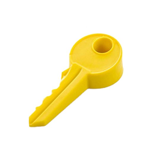 Sukisuki Türstopper-Keil aus Silikon/Gummi, Form: Schlüssel, für eine kindersichere Wohnung, Silikon, gelb, Einheitsgröße von Sukisuki