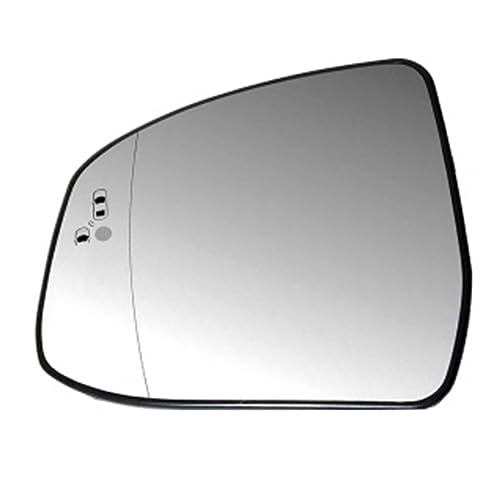 Sukori Spiegelglas Beheizbar für Ford Focus MK2 MK3 Mondeo MK4,Beheizbar Wasserdicht Asphärisch Mit Trägerplatte Spiegelglas Glas Ersatz,B-Right von Sukori