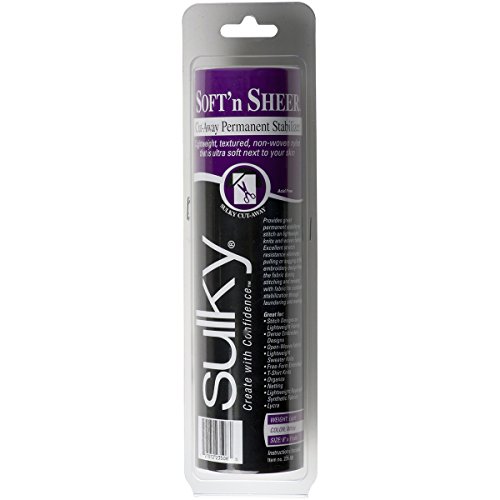 Sulky of America Cut Away Soft N Sheer Stabilisator, 20,3 cm x 9,5 m, Weiß Sulky of America Cut Away Soft N Sheer Stabilisator, 20,3 cm x 9,5 m, Weiß von Sulky