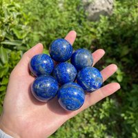 Aaa Natürliche Lapis Lazuli Kugel, Lapiskugel Für Kristallgitter, Chakra Kristallkugel, Edelsteinkugel, Heilkristall von SullySherrieGem