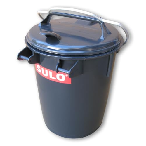 35 L Sulo Mülltonne, Retro Tonne Farbe grau von Sulo