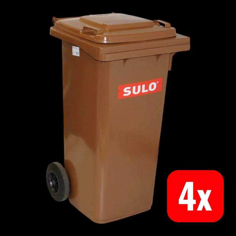 B-Ware Sulo Müllgroßbehälter Mülleimer Mülltonne Abfalltonne 120l Hdpe 4 Stück von Sulo
