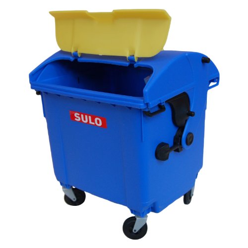 SULO Mini Müllcontainer Tischeimer, Blau/Gelb von Sulo