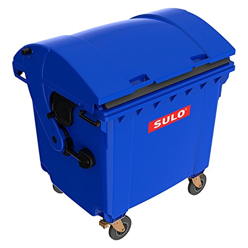 SULO Müllgroßcontainer MGB 1100 Liter mit Runddeckel (RD) (Blau) von Sulo