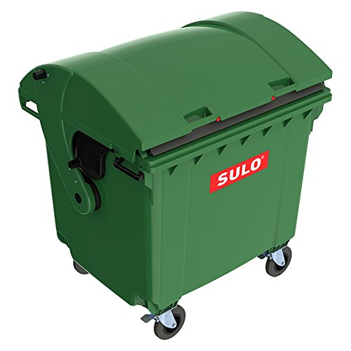 Sulo Müllcontainer 1100 Liter Original MGB GRÜN mit Runddeckel Mülltonne von Sulo