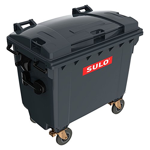 SULO Müllgroßcontainer MGB 660 Liter mit Flachdeckel (FD) Müllcontainer Mülltonne Abfallcontainer Abfalltonne (Grau) von Sulo