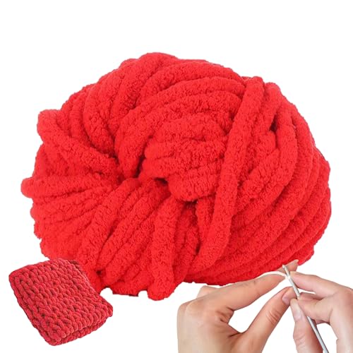 Chenille-Garn zum Häkeln, Deckengarn, Strickzubehör, Häkeln, Basteln für Mützen, Kissen, Babykleidung, Haustierbett, Korb, Schal Chenille-Garn zum Häkeln, Deckengarn, Strickzubehör, Häkeln, Basteln für Mützen, Kissen, Babykleidung, Haustierbett, Korb, Schal von Sulxyi