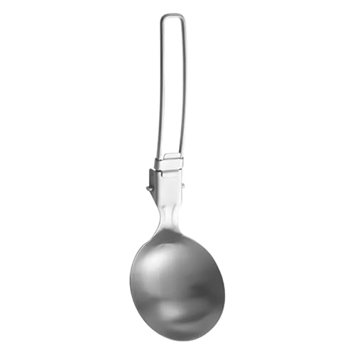 Faltbarer Suppenlöffel, Campingspatel aus Edelstahl, Kochgeschirr im Freien, starke Metallkonstruktion, Rutschgriff, ideal zum Kochen, Mahlzeitenzubereitung, Reisen Faltbarer Suppenlöffel, Campingspatel aus Edelstahl, Kochgeschirr im Freien, starke Metallkonstruktion, Rutschgriff, ideal zum Kochen, Mahlzeitenzubereitung, Reisen von Sulxyi