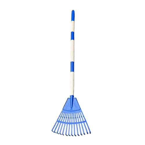 Gras-Rechen, komfortabler Griffgriff, 86x20 cm, robuster Rasenbesen, Gartenblatt-Rakes, 14-Tine-Design, vielseitiger Gebrauch im Freien, Gartenwerkzeug für Kinder, Erwachsene von Sulxyi