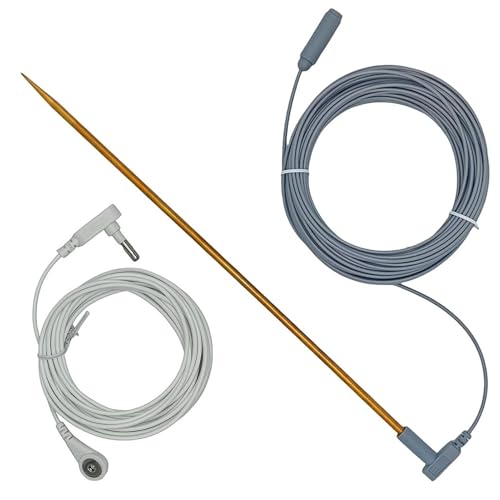 Grounding Rod, Earthing Pro Rod, Grounding Wire Kit, Earthing Mat Rod, Grounding Pad Wire, Grounding Sheet Rod, 12 Inch With 40ft Wire Complete Grounding Solution for Grounded Earth Connected Products von Sulxyi