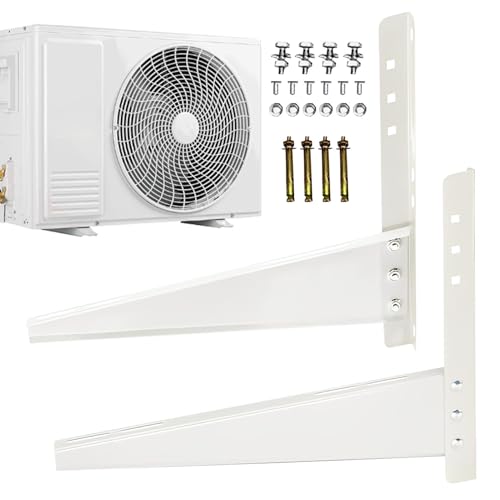 Halterung für Klimaanlagen, Montageunterstützung für Klimaanlage, robuste Stahlbügel, universeller externer Maschinenständer für Klimaanlagen von Sulxyi