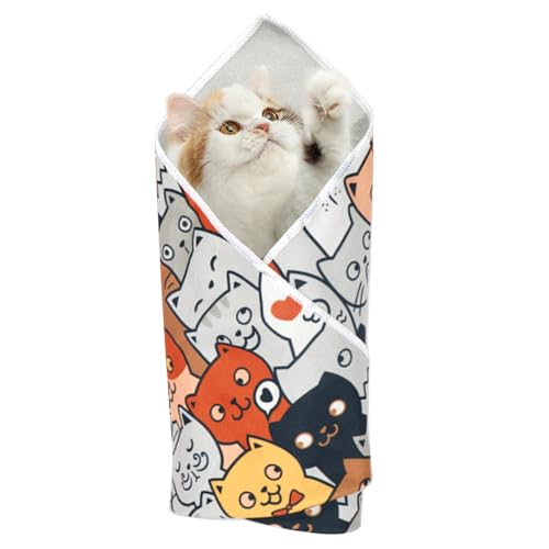Katzenverpackung zum Schneiden von Nägeln - selbstklassige Katzendecke zum Schneiden von Nägeln | Anti-Kratzer-Kontrolle Multifunktionales Anti-Eskape-Waschen der Pflege in Innenklammern Nägel saubere von Sulxyi