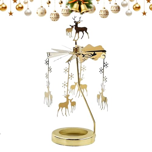 Kerzenkarussell – Weihnachtsduft Votivkerze Spinner – Heimdekoration für Esszimmer, , Schreibtisch, Meditation, Arbeitszimmer, Schlafzimmer, Wohnzimmer, Küche, Geburtstage, Bar von Sulxyi