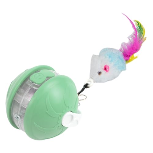 Smart Pet Toy Ball, 360 ° Automatisches Rolling Cat Ball Toy, interaktive Haustierspielzeugkugeln, 5x5 cm, 360 ° Smart Motion Design, eingebaute Seil, USB-wiederaufladbar, für Katzenhunde Hunde von Sulxyi