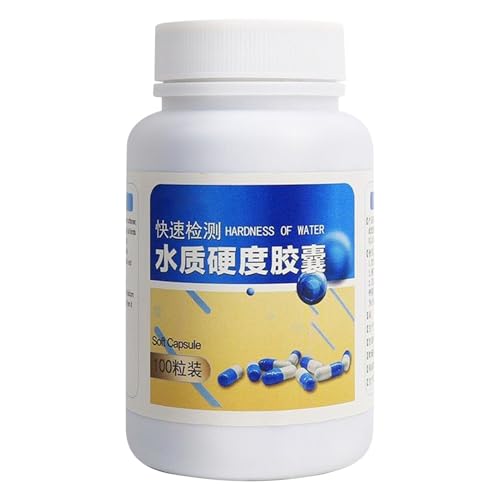 Wasserhärte-Test-Kit, kompakt und tragbar, 100 g, Wasserprüfungskit, Süßwasserprüfstreifen, genaue Messung, leicht zu bedienende Aquarium-Teichpool-Spa Wasserhärte-Test-Kit, kompakt und tragbar, 100 g, Wasserprüfungskit, Süßwasserprüfstreifen, genaue Messung, leicht zu bedienende Aquarium-Teichpool-Spa von Sulxyi