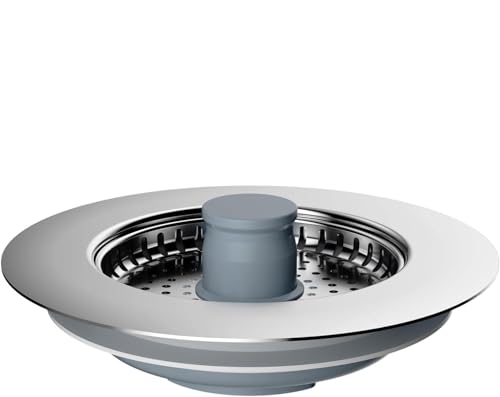 Sumber 3-in-1 Küchen Spülbecken Stöpsel,Edelstahl-Shell mit Anti-Verstopfungssieb,Lebensmittelreste Herausfiltern, universeller Spülensieb und Geruchsverhinderung -Tiefe der Spüle>22mm von Sumeber