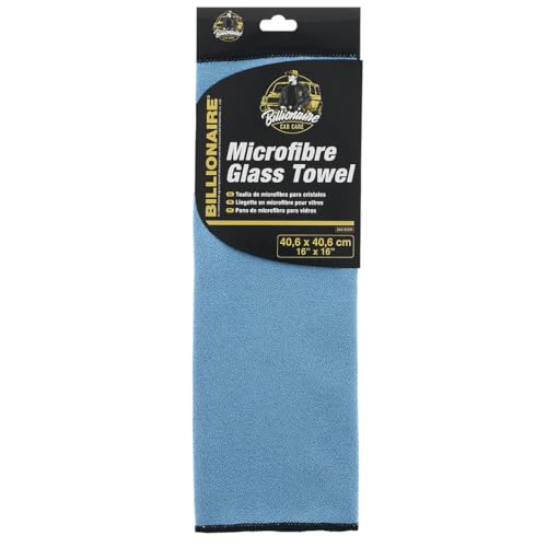 SUMEX Mikrofasertuch für Gläser Billionaire Glass Towel Mikrofasertuch optimiert die Reinigung von kratzfreien Gläsern, 40 x 40 cm, Blau von Sumex