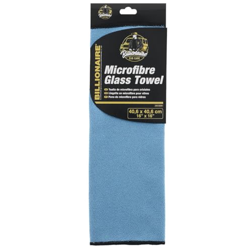 SUMEX Mikrofasertuch für Gläser Billionaire Glass Towel Mikrofasertuch optimiert die Reinigung von kratzfreien Gläsern, 40 x 40 cm, Blau von SUMEX