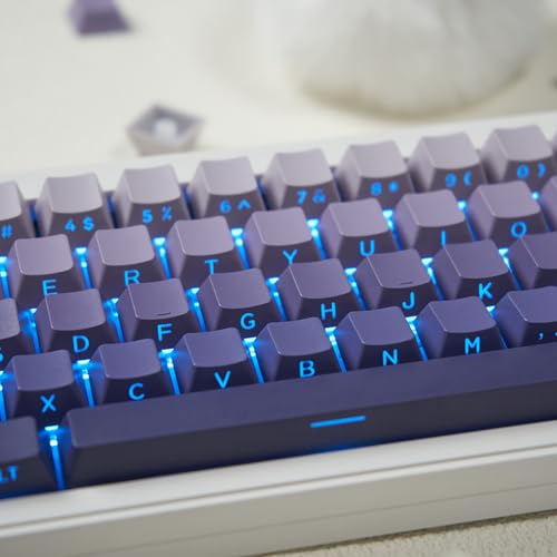 131 Tasten Gradient Purple Keycaps Cherry Profil PBT Doubleshot Tastenkappen Set für 61/64/87/104/108 Cherry Mx Switches Mechanische Tastatur von Sumgsn