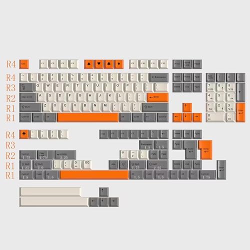 163 Tasten Bate Keycaps Cherry Profile Doubleshot Tastenkappen Set Fit für ISO ANSI 95% 75% 65% 60% Mechanische Tastatur Cherry Mx Gateron Switches von Sumgsn