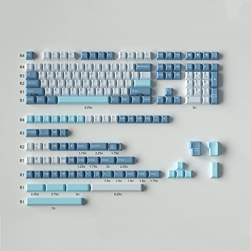 172 Tasten Double Shot Shoko Tastenkappen Cherry Profile Fit for 61/64/87/104/108 Cherry Mx Switches ISO/ANSI Layout Mechanische Keyboard von Sumgsn