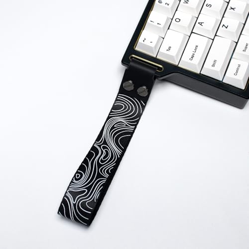 Custom Keyboard Strap ATK 68 Mu68 Wooting 60he Straps mit selbstklebenden topographischen Muster Riemen für mehrere mechanische Tastaturen (schwarz) von Sumgsn