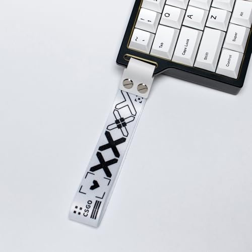 Sumgsn Custom Keyboard Strap mit Selbstklebend Compatible ATK68 Mu68 Wooting 60he 95% 75% 65% 60% Mechanische Keyboards (Weiß) von Sumgsn
