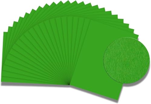 Sumico Bastelkarton 50x70cm 25 Bogen I Bastelpapier 220g/m² I dickes Ton-Papier zum Basteln & Malen I Bastel-Pappe umweltfreundlich verpackt I Tonkarton bunt für Kinder (Hellgrün) von sumico